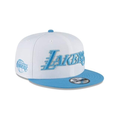 White Los Angeles Lakers Hat - New Era NBA City Edition 9FIFTY Snapback Caps USA9582340